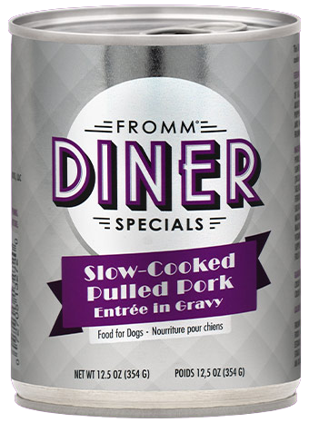 Fromm Diner Slow-Cooked Pulled Pork Entree Canned Dog Food 12.5oz - Paw Naturals