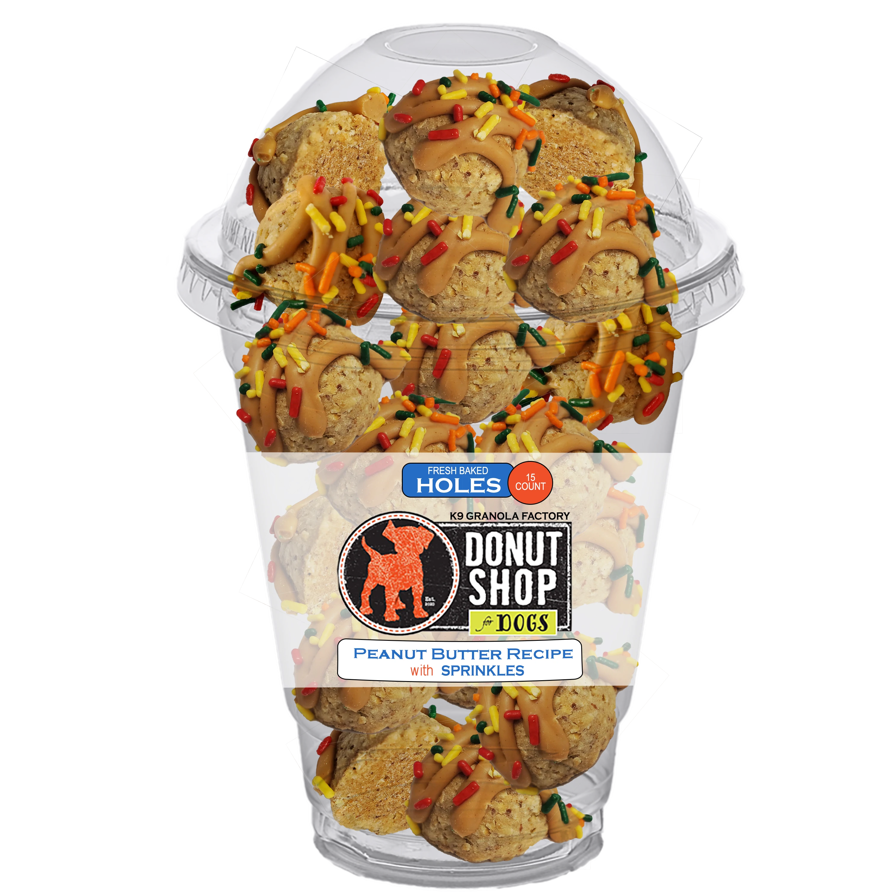 K9 Granola Factory Fresh-Baked Doughnut Hole 15ct Cup