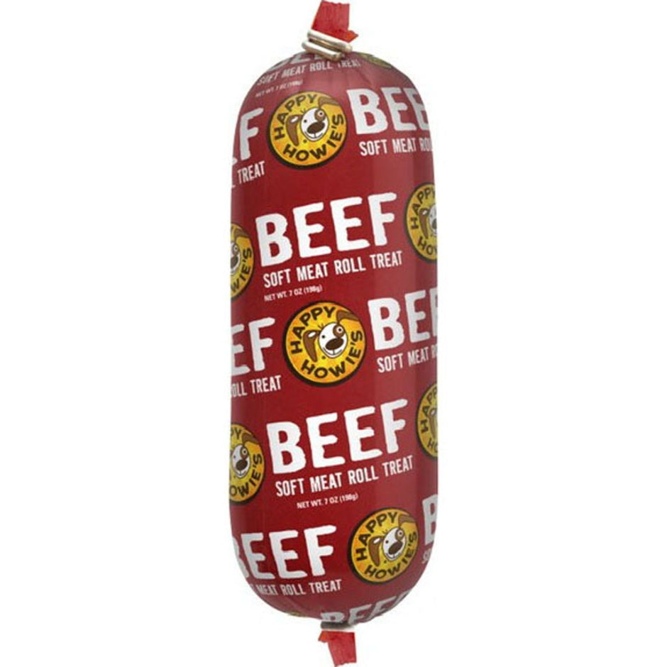 Happy Howie's Soft Roll Meat Dog Treat 7oz / Beef - Paw Naturals