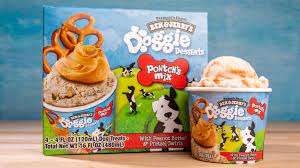 Ben & Jerry's Frozen Doggie Pontch's Mix Peanut Butter Pretzel Ice Cream
