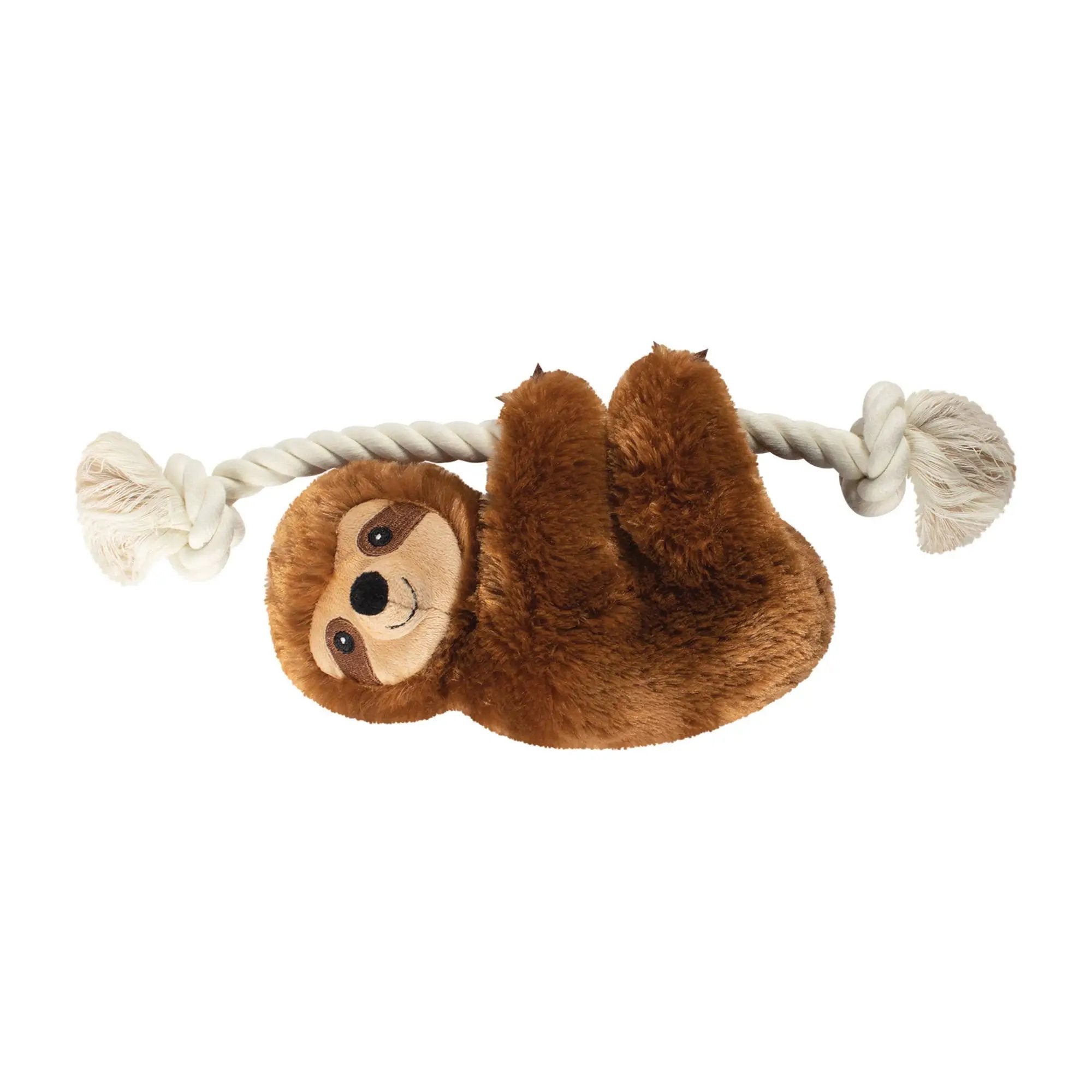 PetShop by Fringe Studio Brown Sloth on a Rope Plush Toy