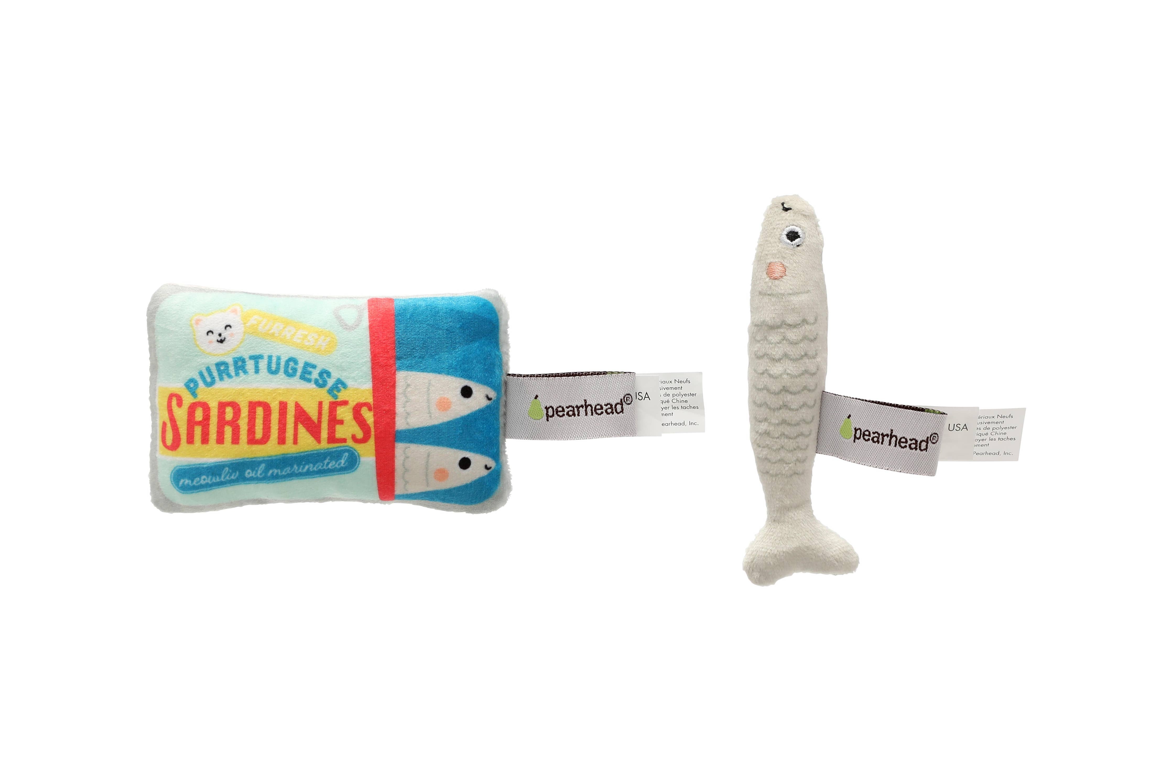 Pearhead Sardines Cat Toys, Set Of 2 - Paw Naturals
