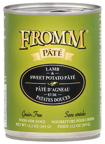 Fromm Grain Free Lamb & Sweet Potato Pate Canned Dog Food 12.2oz