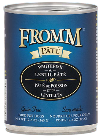 Fromm Grain Free Whitefish & Lentil Pate Canned Dog Food 12.2oz