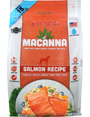 Grandma Lucy's Macanna Salmon Freeze-Dried Dog Food 1lb - Paw Naturals