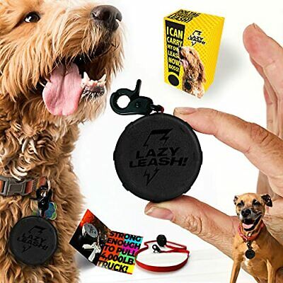 Lazy Leash Mini Wearable Power Leash Black - Paw Naturals