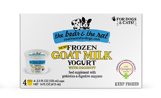 The Bear & The Rat Frozen Raw Goat Milk Treat for Dogs & Cats