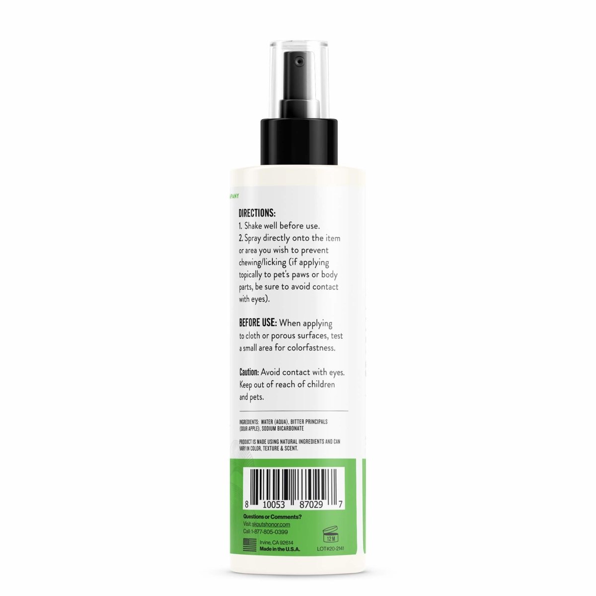 Skout's Honor Super Sour! Anti Chew Spray 8oz - Paw Naturals