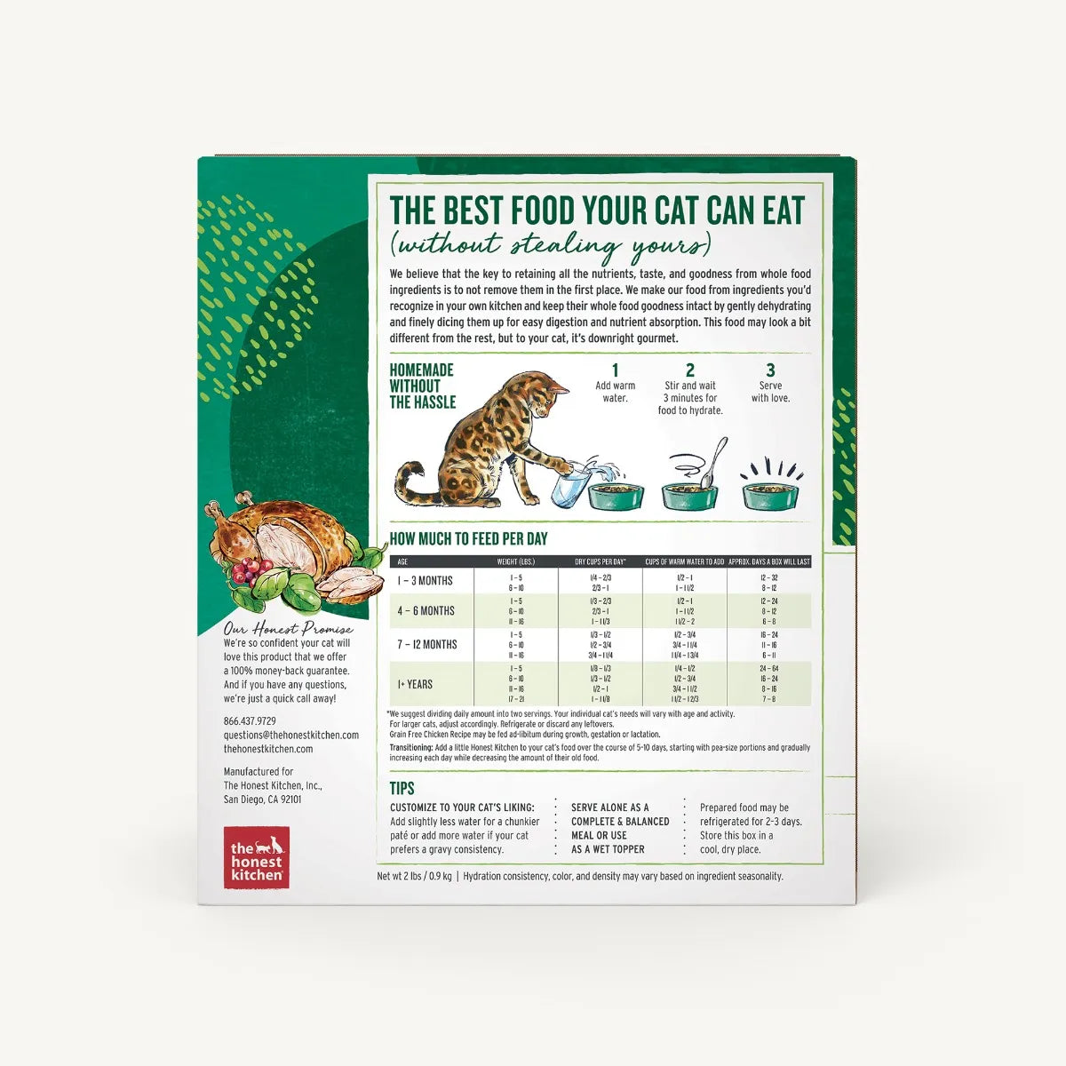 Honest Kitchen Grain Free Chicken Dehydrated Cat Food