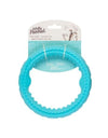 Messy Mutts Totally Pooched Chew Tug Ring Teal