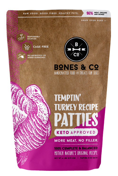Bones & Co Keto-Approved Raw Frozen Dog Food