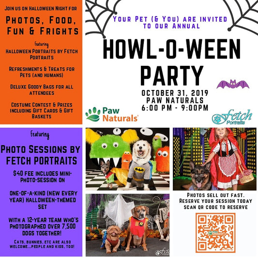 Join us for our annual Halloween Party featuring Fetch portraits!