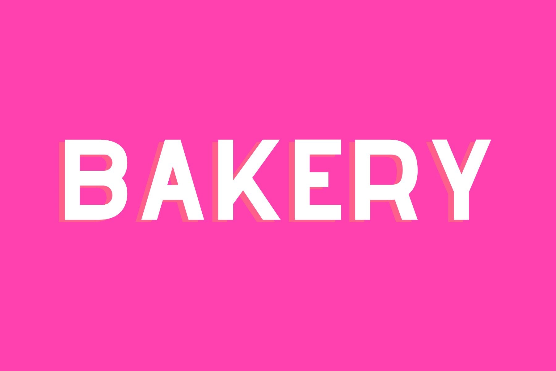 Bakery POS Menu