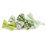 Made By Cleo - "Hazel" - Green Floral Cat Collar