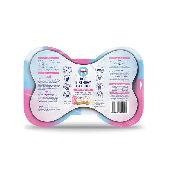 Puppy Cake Dog Birthday Cake Kit