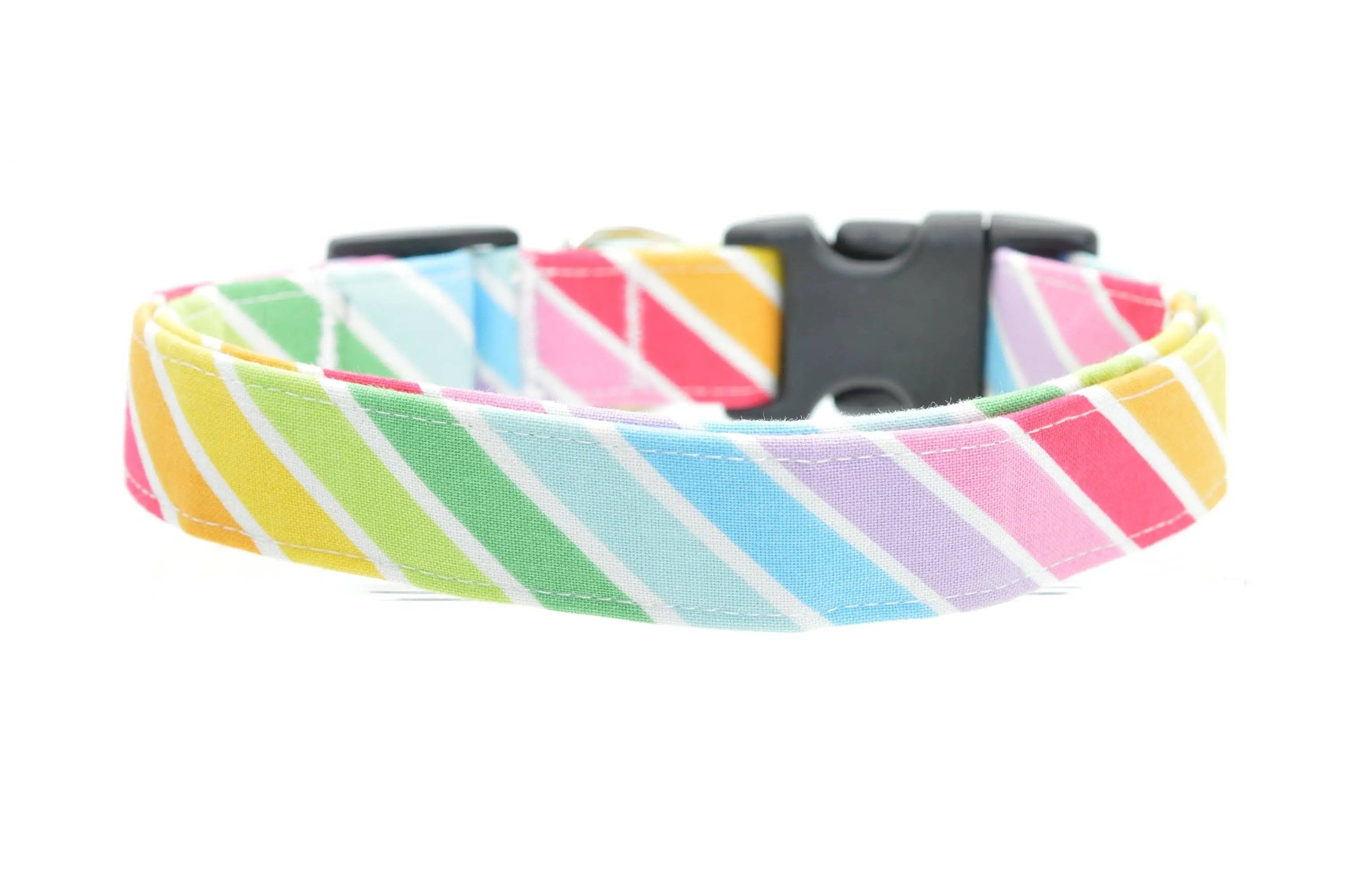Dog Collar World Rainbow Stripe Collar