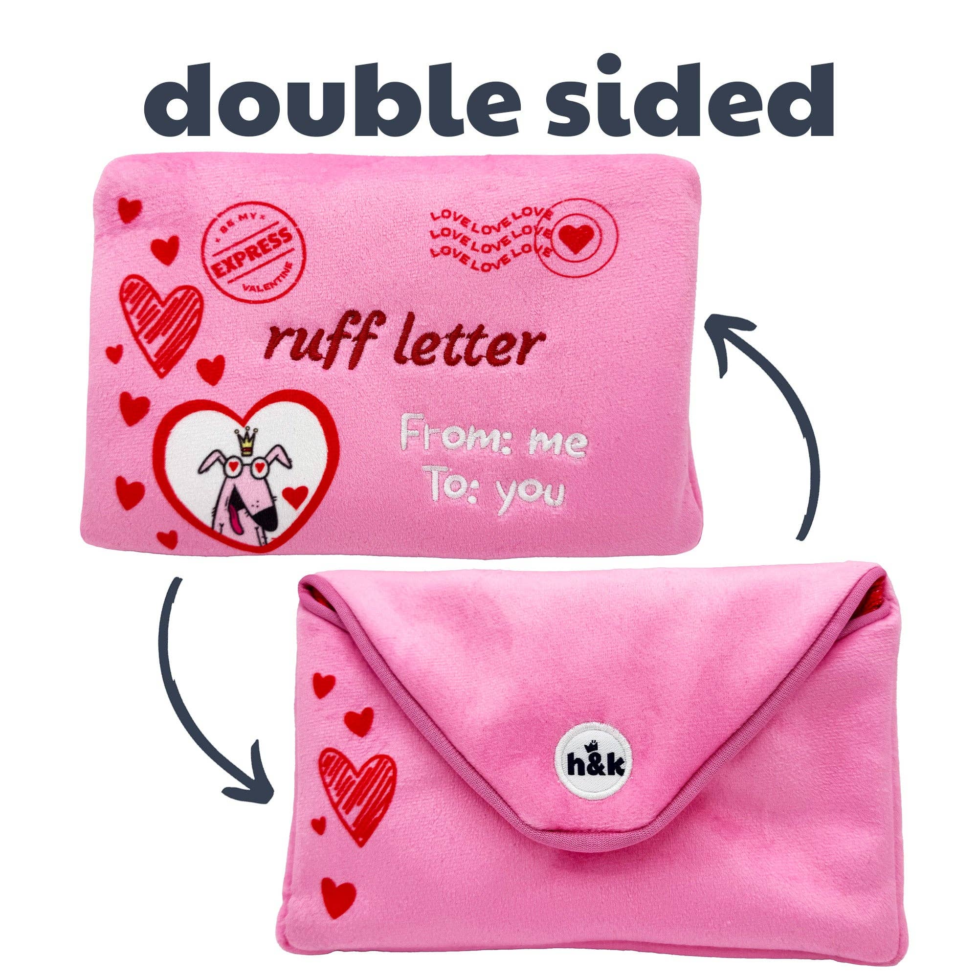 Huxley & Kent Seek 'n Treat Ruff Letter Dog Toy (Double-Sided)