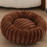 PAWPAW Faux Fur Round Pet Bed