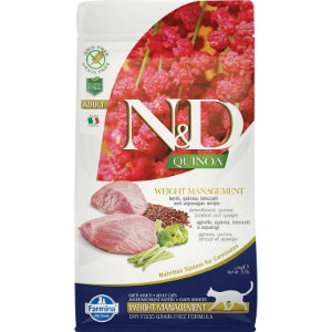 Farmina N&D Quinoa Weight Management Lamb Dry Cat Food