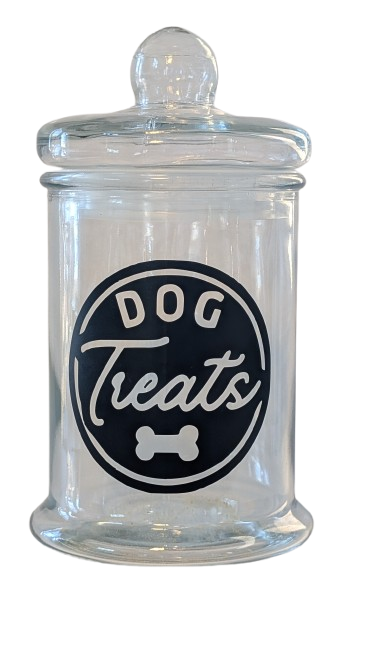 Sparky & Co Glass Treat Canister Jar