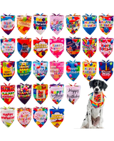 Sparky & Co Birthday Screen Printed Pet Bandanas 34"