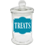 Sparky & Co Glass Knob Top Treat Jars