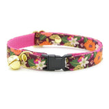 Made By Cleo - "Harvest Wine" - Floral Cat Collar