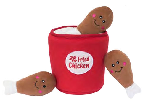 ZippyPaws Burrows Bucket Of Chicken Interactive Dog Toy