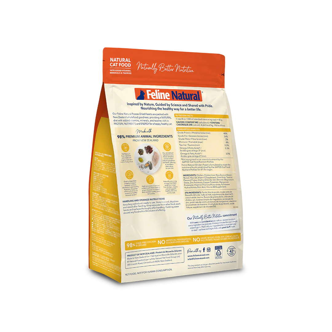 Feline Natural Freeze-Dried Core Diets Chicken Feast Cat Food