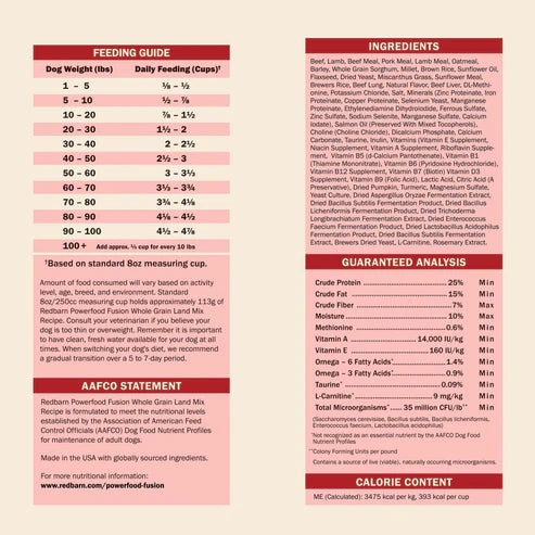 Redbarn Fusion Kibble + Air-Dried Whole Grain Land Mix Recipe Dry Dog Food