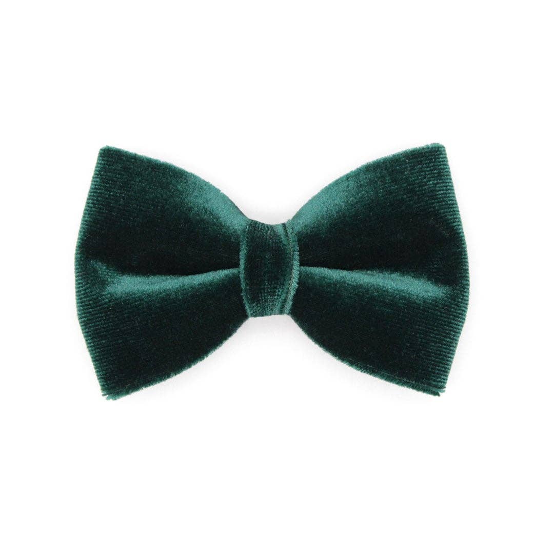 Made By Cleo - "Velvet - Hunter Green" - Bow Tie for Cats + Small Dogs