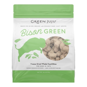 Green Juju Freeze-Dried Whole Food Bites Bison Green for Dogs & Cats