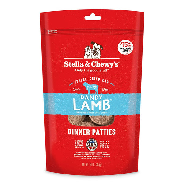 Stella & Chewy's Dandy Lamb Dinner Patties Raw Freeze-Dried Dog Food