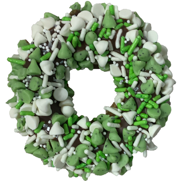 K9 Granola Factory Gourmet Donut, Mint Carob Chip Donut Dog Treat