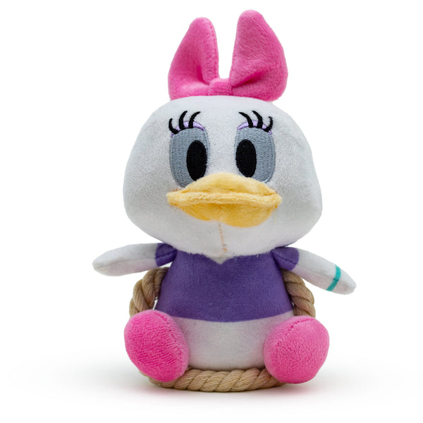 Buckle Down Disney Daisy Duck Sitting Pose Pet Toy, Plush with Rope Dog Toy