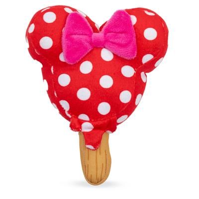 Buckle-Down Minnie Mouse Ice Cream with Ears and Bow Red Pet Toy, Plush, Disney Dog Toy