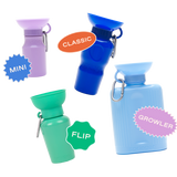 Springer Pets Dog Travel Water Bottle Flip Silicone 20oz