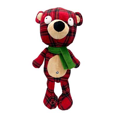 Huxley & Kent Plaidington Bear Dog Toy