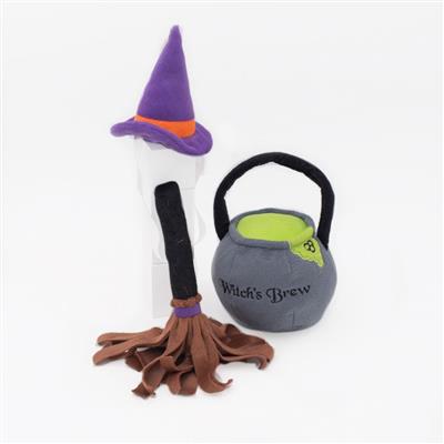 ZippyPaws Halloween Costume Kit Witch Dog Toy
