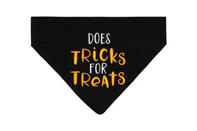 Pearhead Halloween Tricks For Treats Pet Bandana, S/M