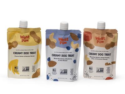 West Paw Design Creamy Dog Treats, 6.2oz pouch