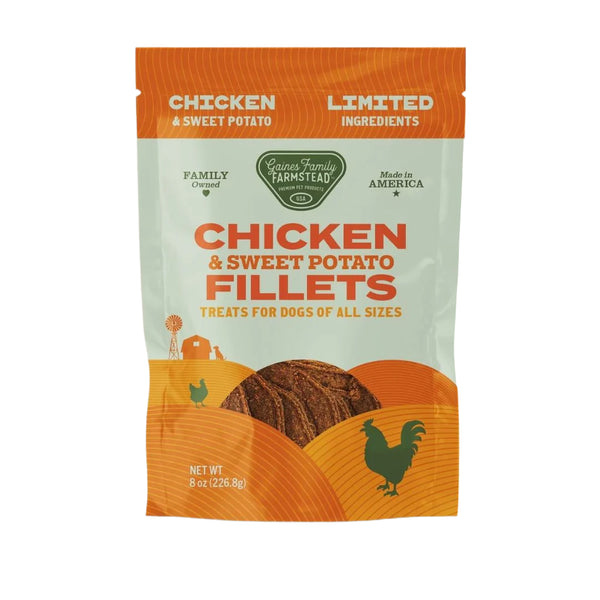 Gaines Family Farmstead Fillets Chicken & Sweet Potato 8oz Dog Treat