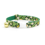Made By Cleo - "Hazel" - Green Floral Cat Collar