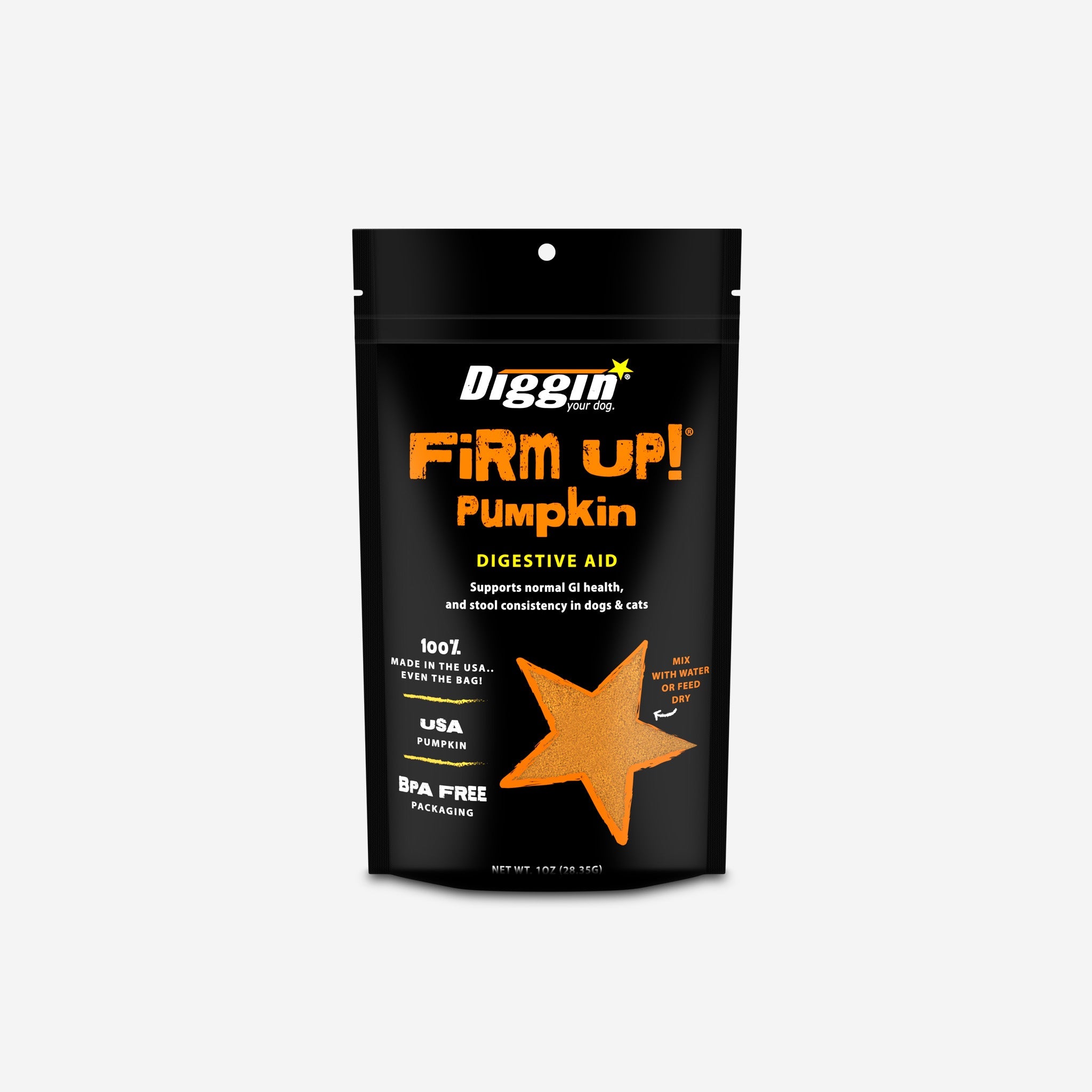 Diggin Your Dog FIRM UP! Pumpkin Digestive Aid