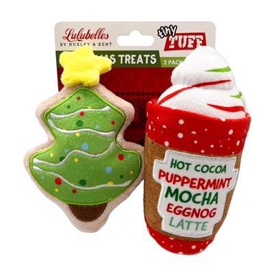 Huxley & Kent Christmas Treats Dog Toy 2pk