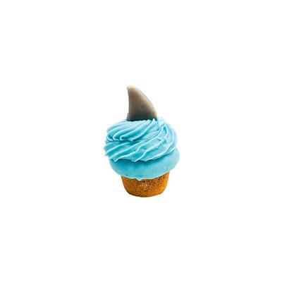 Bosco and Roxy's Shark Fin 3D Vanilla Medium Cupcake Bakery Dog Treat