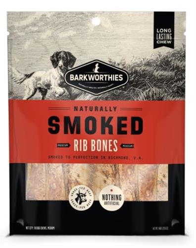 Barkworthies Naturally Smoked Rib Bones 10pk