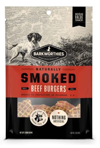 Barkworthies Naturally Smoked Beef Burgers 6pk