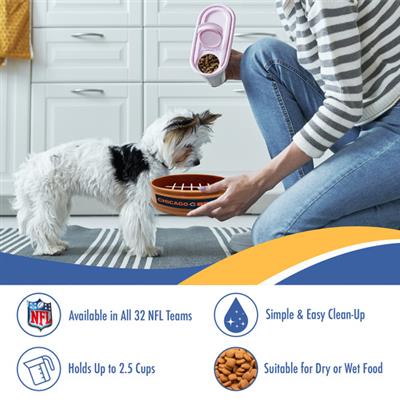 Pets First Co. NFL Chicago Bears Slow Feeder Bowl