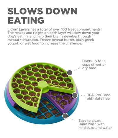 Nina Ottosson Interactive Lickin' Layers Dog Puzzle Game